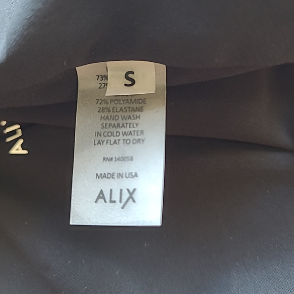 ALIX NYC | Metallic Silver Seville One Shoulder Open Back One Piece Swimsuit Sm - Picture 6 of 6